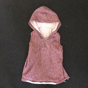 Never before worn red speckled vest